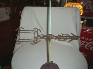 Antique LIGHTNING ROD - WEATHERVANE w/ Purple Glass Ball APPROX.  54 INCHES TALL 3