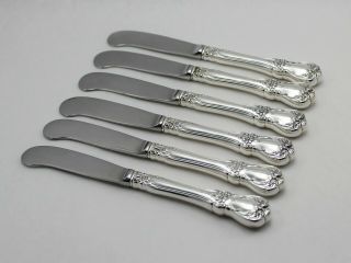 Towle Old Master Sterling Silver Butter Spreaders - 5 7/8 " - Set Of 6 - No Mono