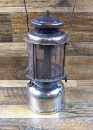 Vintage 1924 Coleman Quick Lite Lantern With Mica Globe Stamped 4 11