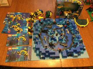 Lego Aquazone Neptune 4 3d Bases & 27 Minifigures Plus Accessories And More