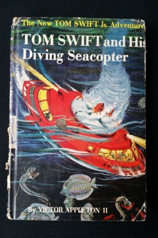 Tom Swift And His Diving Seacopter By Victor Appleton Ii,  1956,  Dust Jacket