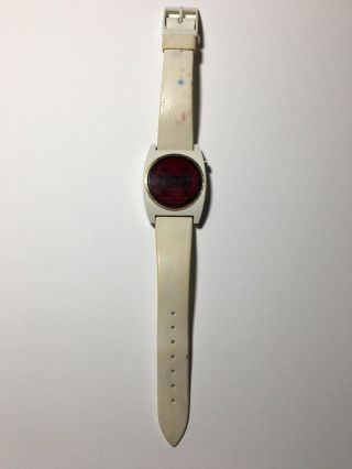 Texas Instruments White Led Series 500 Mens Wristwatch Vtg 1970s