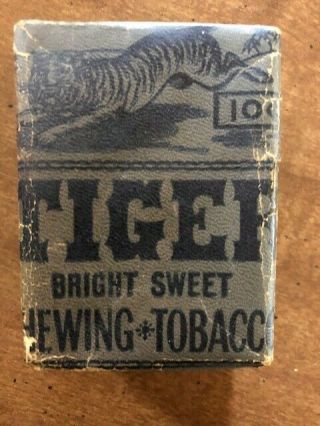 Antique Tobacco Soft Pack Of Tiger Bright Sweet Chewing Tobacco