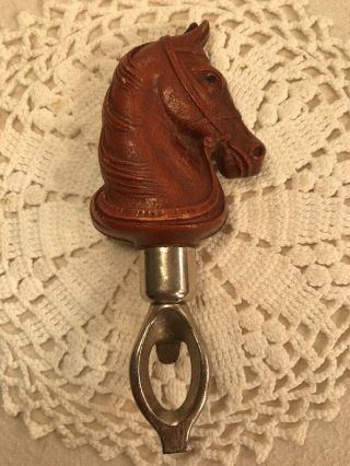 Vtg 1940 - 50s Burwood Equestrian Horse Head Bottle Cap Opener Made To Last