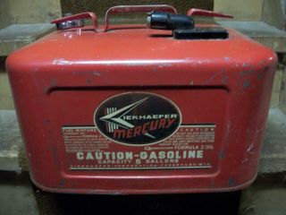 Vintage Mercury Kiekhaefer Outboard Motor Gas Can - 6 Gallon -