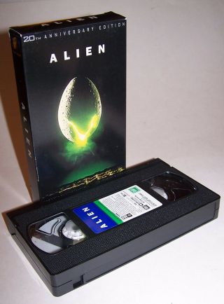 Vintage Alien 20th Anniversary Widescreen Edition Vhs Video Cassette - Ripley