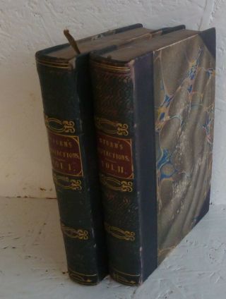 Vintage Book Set 1823 Reflections On The Of God Nature Christopher Sturm