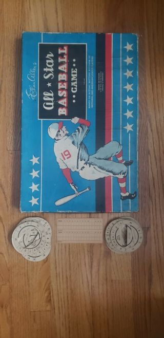 Ethan Allen ' s All Star Baseball Board Game 1952 Cadaco Ellis complete? 2