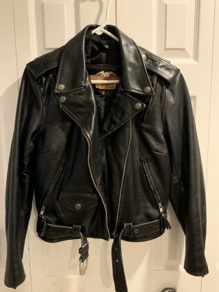 Harley Davidson Womens Leather Jacket Ca 03402,  Vintage.