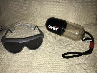 Uvex Sportstlye Goggles Supershield Gray Case Anti Fog Vintage