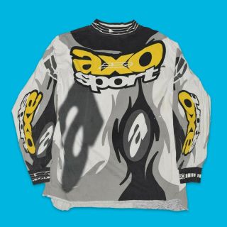 Vintage 1996 Axo Sport Motocross Supercross Racing Jersey Large - Bradshaw Fox