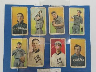 Antique Rare 1909 - 1911 T206 Old Mill Cigarette Baseball Cards (8)
