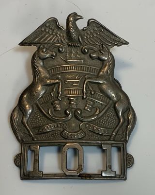 Vintage/obsolete Johnstown Pa Police Hat Badge - Cd Reese&co