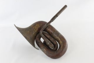 Antique Ford Model T Nonpareil Double Twist Squeeze Bulb Brass Car Horn