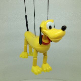 Vintage Walt Disney Productions Pluto Dog Marionette String Puppet Toy Hong Kong