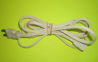 Vintage Sunbeam Mixmaster Stand Mixer Replacement Power Cord,  White,  6 