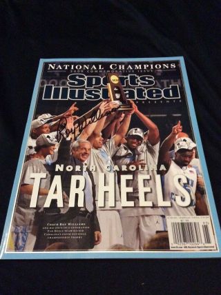 Roy Williams Signed Sports Illustrated No Label Nl Unc Tar Heels