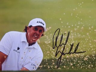 Phil Mickelson Signed Autographed 11x14 Photo Proof Masters Champion Pga Golf