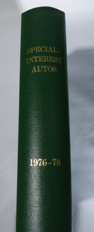 17 Vintage Special Interest Auto Magazines Bound Into A Book 1976 - 78 32 Thru 48