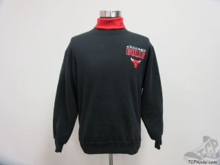 Vtg 90s Chalk Line Chicago Bulls Turtleneck Sweatshirt Sz M Medium Jordan Sewn