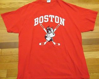 Ncaa Boston University Bu Hockey Red Championship Banners T - Shirt Size Xl
