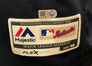 Matt Kemp 2017 Game Atlanta Braves 27 Jersey Size 48 MLB Hologram 3