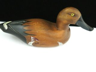 Vintage Carved Wood Pin Tail Duck Decoy
