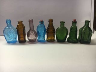 Vintage Miniature Glass Bottles (8)