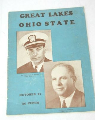 Ohio State Buckeyes Vs Great Lakes Football Program 1944 Les Horvath