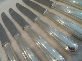 French Silver - Plated 12 Dinner Knives Christofle Albi Pattern V69