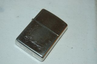 Zippo Lighter.  Silver Plated Zippo From Usa.  03