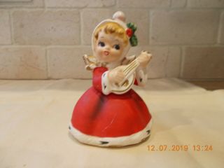 Vintage Napcoware Napco Ceramic Christmas Figurine Angel X - 7253