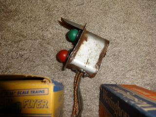Vintage American Flyer S O Gauge Accessory Boxed Lights & Signal Part