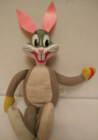 Vintage 1971 Warner Bros Bugs Bunny Talking Doll Mattel Pull String Plush Toy