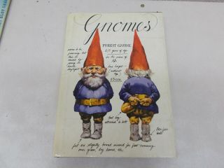 Vintage 1977 Gnomes Large Hcdj Book Wil Huygen Rien Poortvliet - Euc