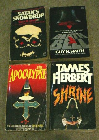 Guy N Smith James Herbert Konvitz Pulp Horror Paperback Books Scarce