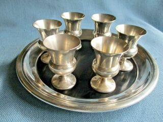 Set Of 6 Vintage Gorham Sterling Silver 1311 Small Cordial Cups