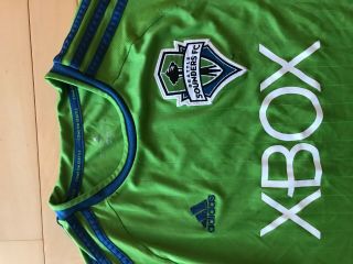 Seattle Sounders FC MLS Adidas Youth Soccer Jersey Size Large Boys 3