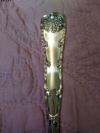 Gorgeous Tiffany & Co.  Wave Edge Sterling Silver Gumbo Spoon 8 Inches No Initial