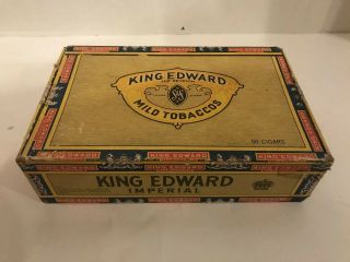 Vintage King Edward The Seventh Cigar Box 6 Cent