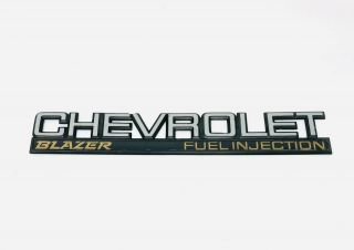 Chevrolet Chevy Blazer Emblem Script Vintage Car