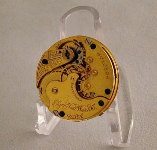 122 Years Old Movement Dial Elgin 7 Jewels Hunter Case Size 0s Pocket Watch