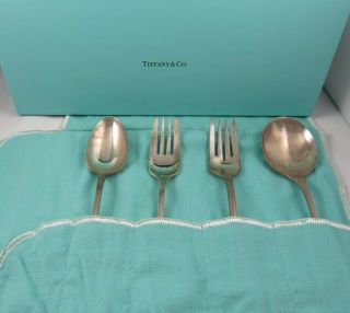 Tiffany Audubon Sterling Silver Flatware Set (no Knife) W/ Pouch & Box