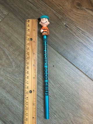 Rare Peanuts Charlie Brown Pencil Topper Vintage 1980 