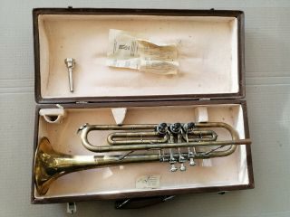 Vintage Soviet Ussr Brass Pipe Trumpet Flugelhorn 1985