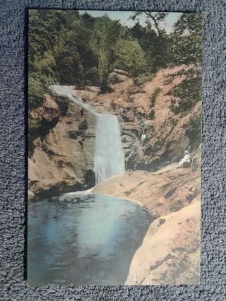 Vintage Shenandoah National Park Hand Colored Postcard White Oak Canyon Virginia
