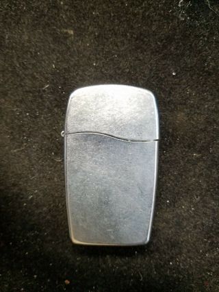 Vintage Zippo Brand Silver Butane Lighter 1 - 1/2 " X 2 - 1/2 "