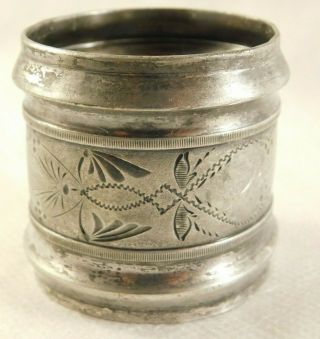 Vintage Silver Plate Engraved With Alice Napkin Ring