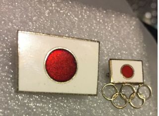1964 Tokyo Japan Olympic Pin Noc Olympic Committee Pin 2020 Tokyo Trade 2 Pins
