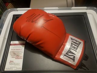 Mike Tyson Autographed Signed Red Everlast Boxing Glove Jsa W851040